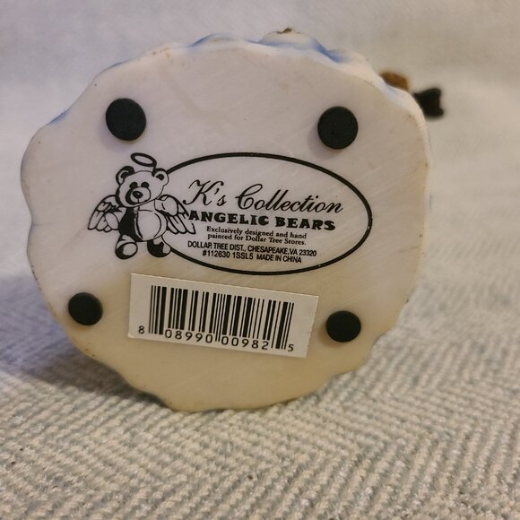 Vintage K’s Collection Bear Angel Violin Figurine. Angelic Bears Collection - Picture 6 of 8